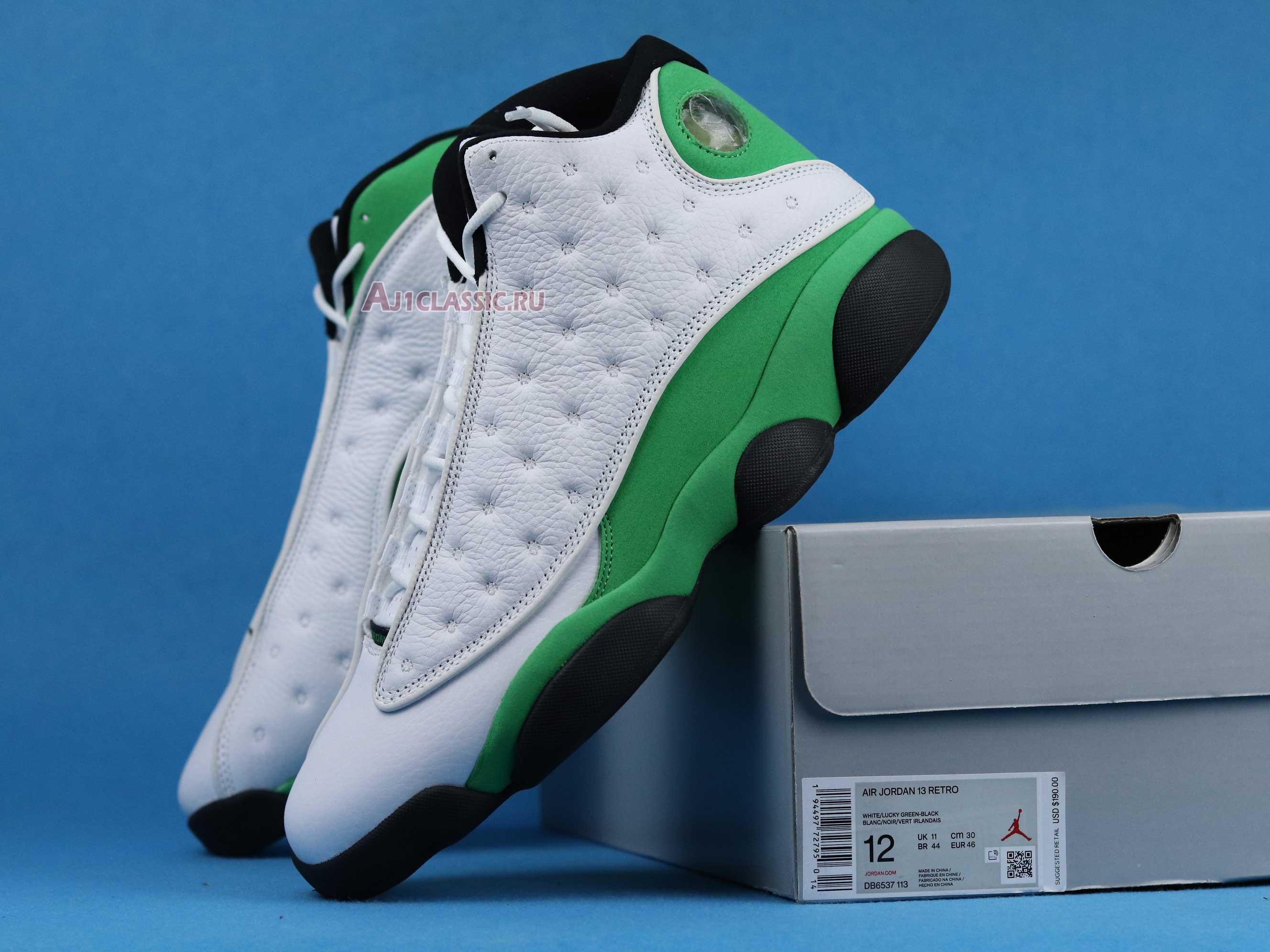 Air Jordan 13 Retro Lucky Green DB6537-113 White/Black/Lucky Green Sneakers Air Jordan 13 Retro Lucky Green DB6537-113 White/Black/Lucky Green Sneakers