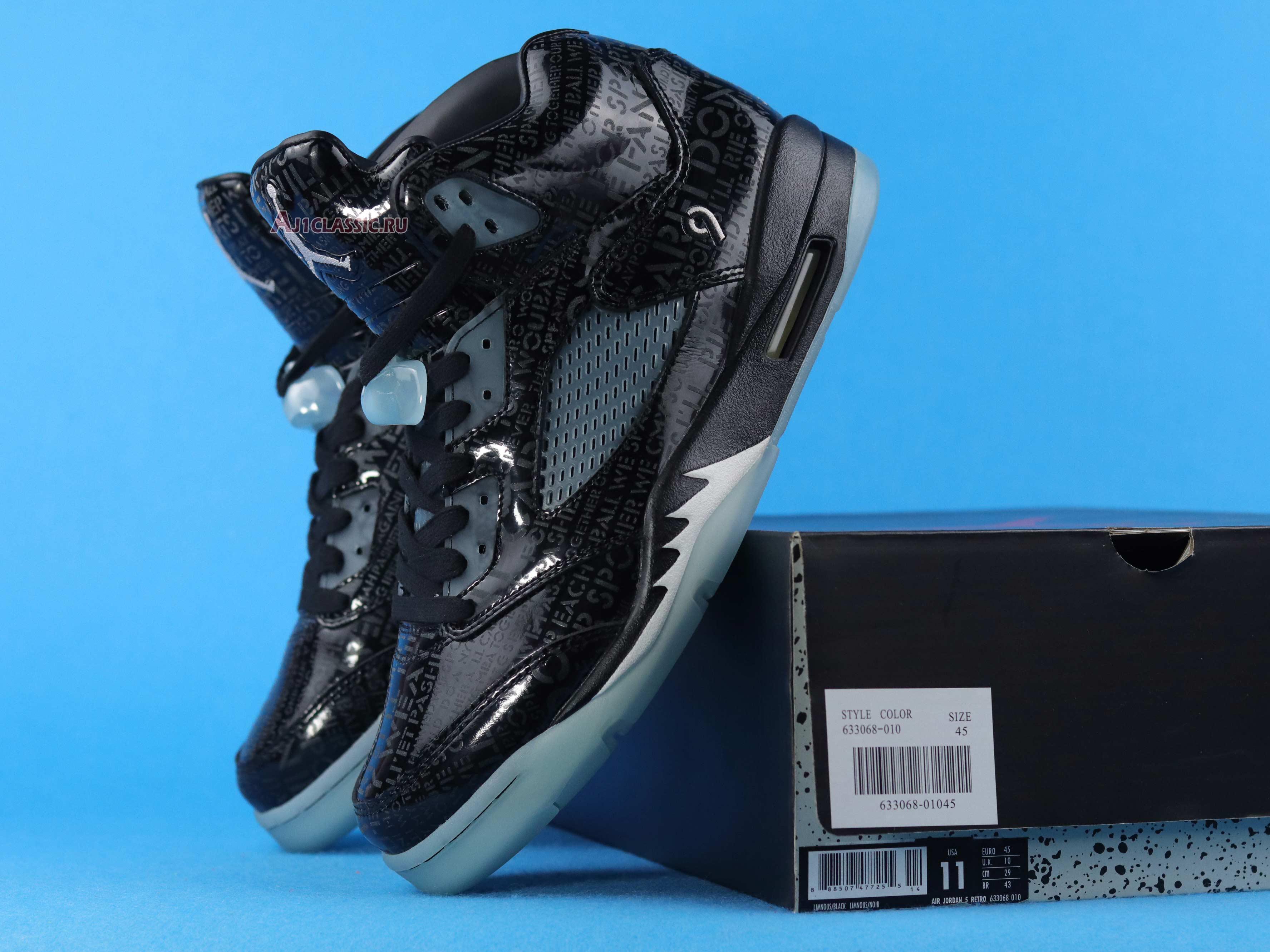 Air Jordan 5 Retro DB Doernbecher 633068-010 Black/White-Black Sneakers Air Jordan 5 Retro DB Doernbecher 633068-010 Black/White-Black Sneakers