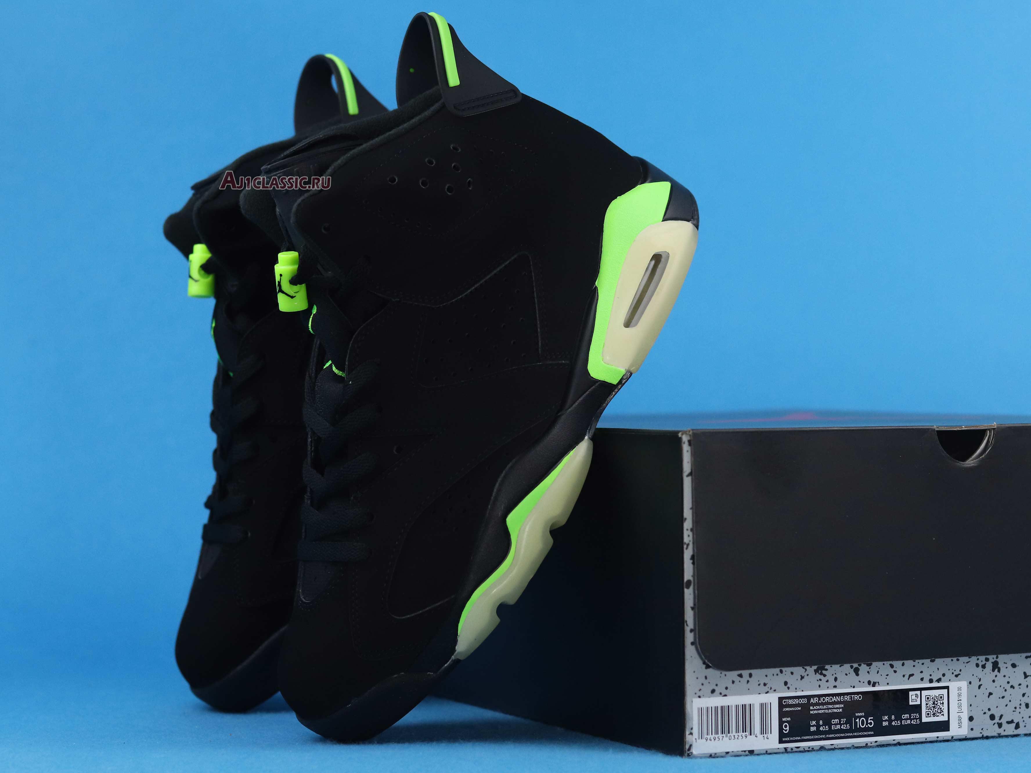 Air Jordan 6 Retro Electric Green CT8529-003 Black/Electric Green Sneakers Air Jordan 6 Retro Electric Green CT8529-003 Black/Electric Green Sneakers